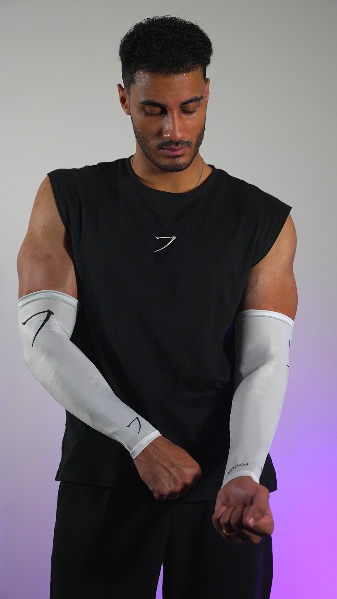 Arm sleeve FOCUS Blanc