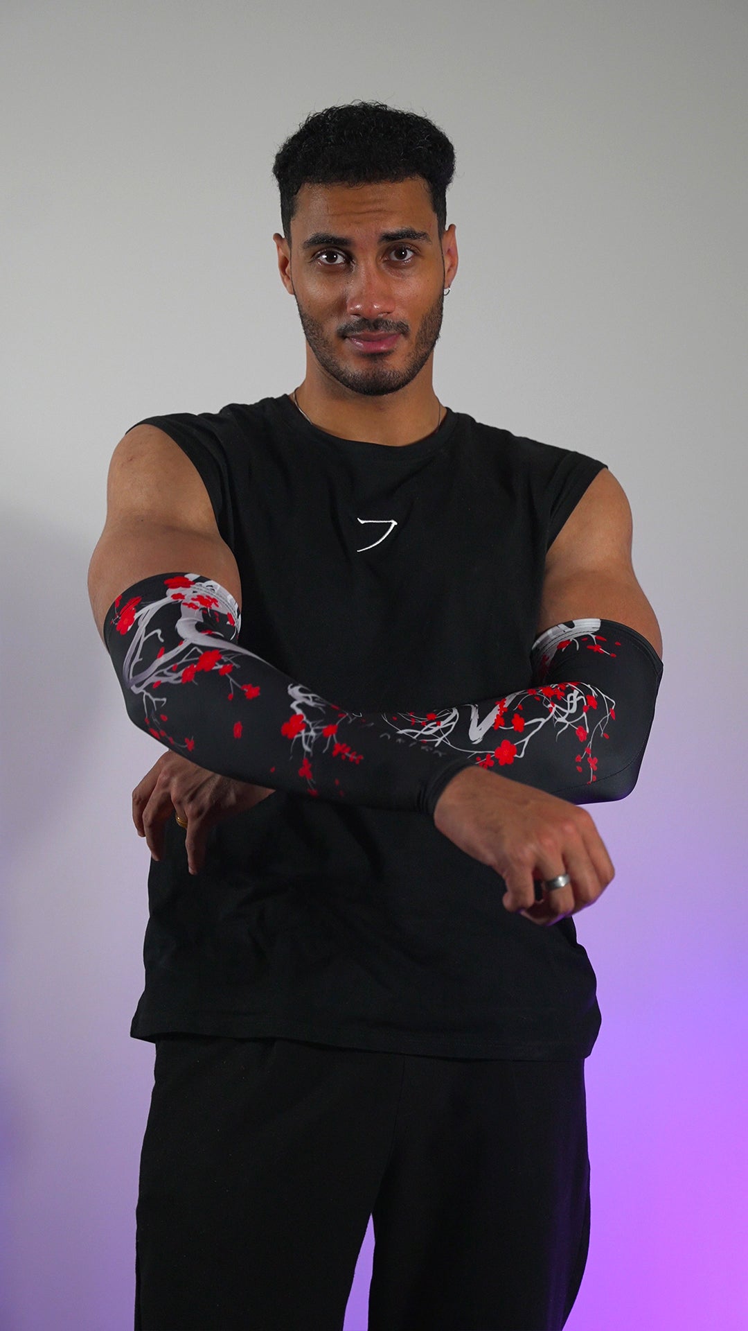 Arm sleeve « Sakura ébène »