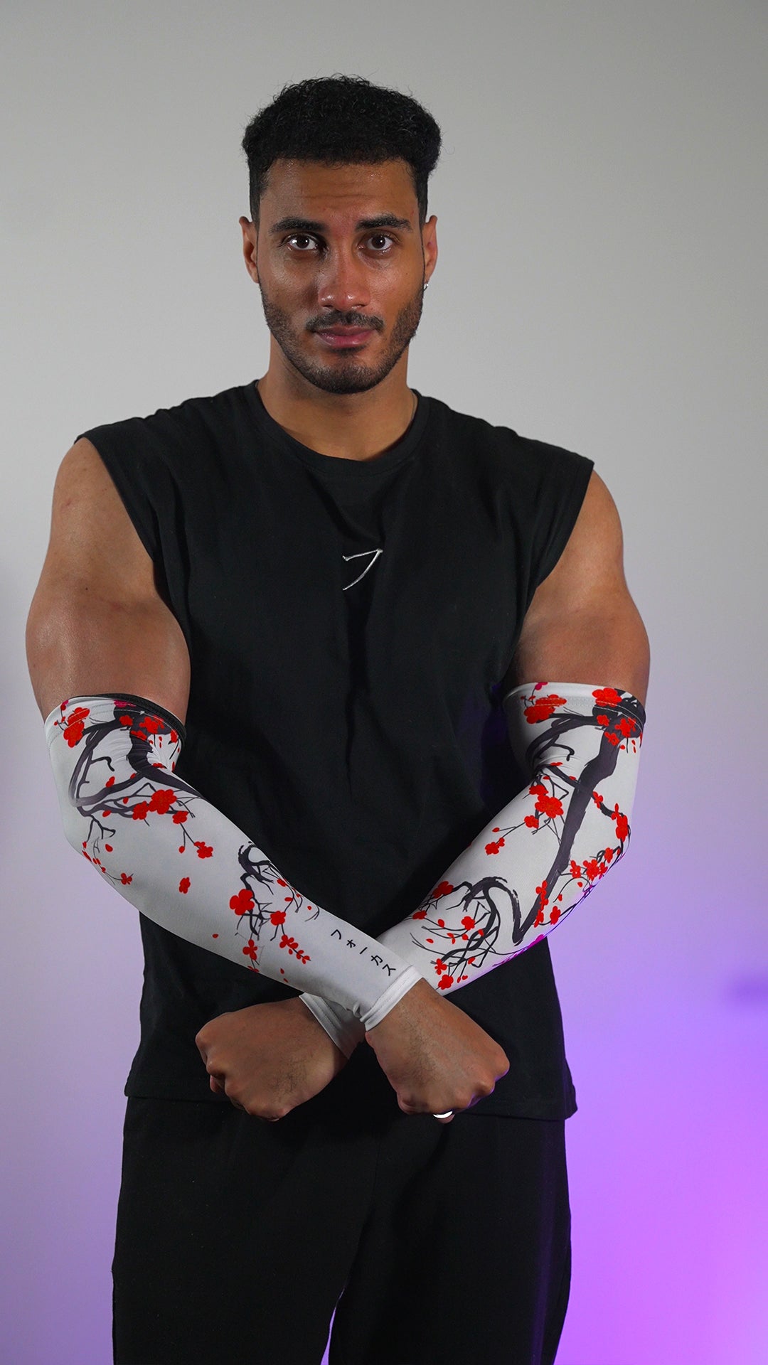 Arm sleeve "Sakura Ivoire"