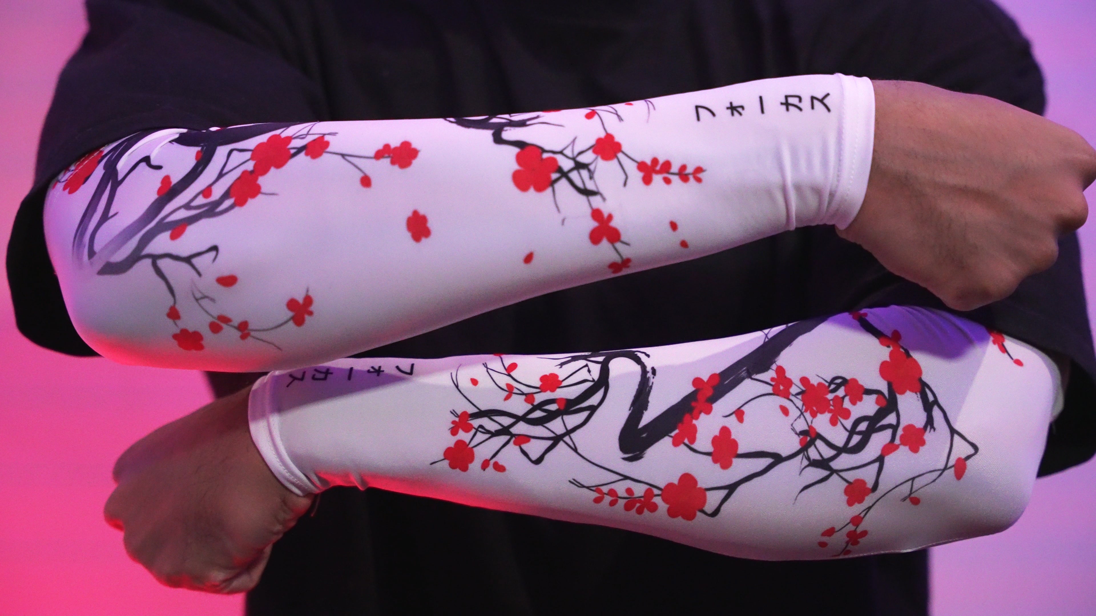 Arm sleeve "Sakura Ivoire"